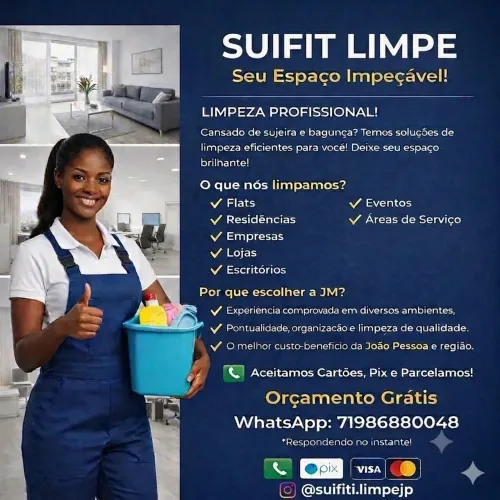 PRECISANDO DE LIMPEZA HOJE? JOÃO PESSOA 