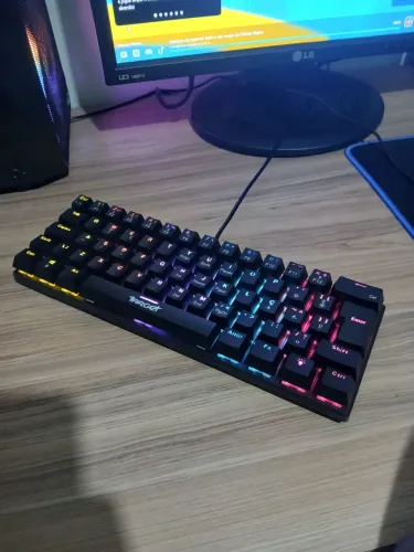 vendo teclado target mecânico 60% switch vermelho!