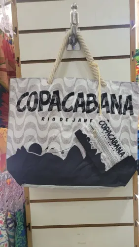 Bolsa de praia com necessaire Copacabana