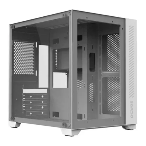 Gabinete Gamer Aquário PcYes Forcefield White Ghost, Mid-Tower - (Novo!)