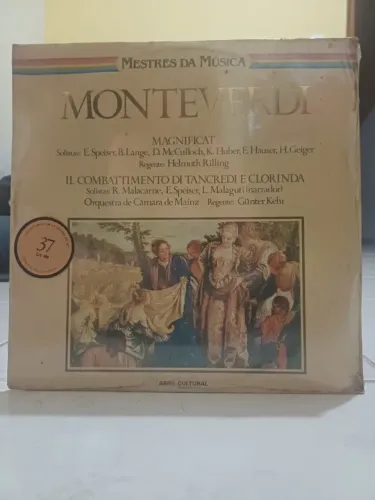 LP Monteverdi lacrado - Coleção Mestres da Música nº 37 | Vinil Música Clássica / Barroco