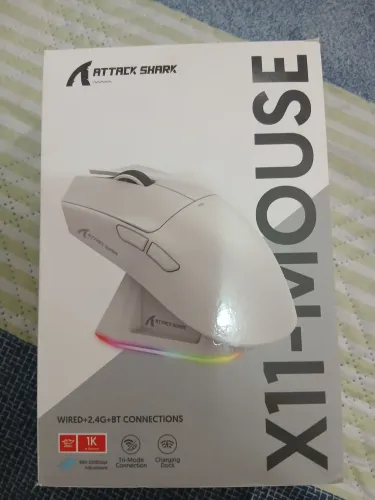 Mouse X11 Sem Fio Branco
