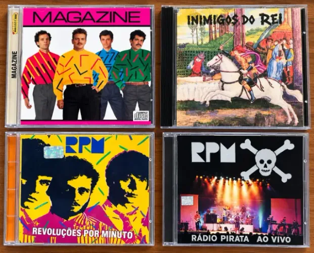 Lote 4 CDs Originais Rock Nacional Anos 80-90