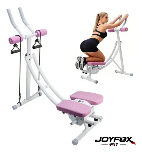 (25) Aparelho Abdominal Dobrável Joyfox Fit com 3 Níveis de Resistência até 150kg