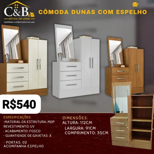 Cômoda Com Espelho
