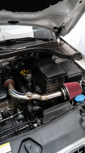 Intake Inox Audi / VW 1.4 TSI EA211  + Filtro K&N Cônico Duplo