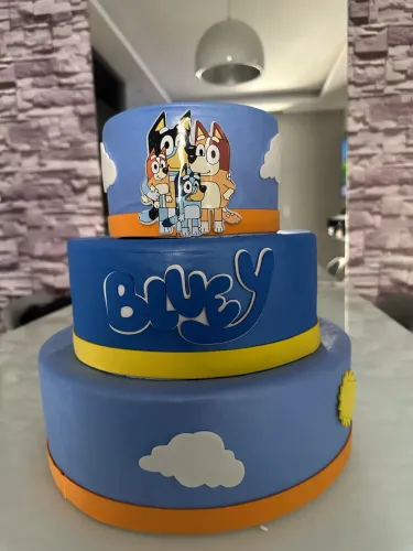 Bolo Maquete Bluey