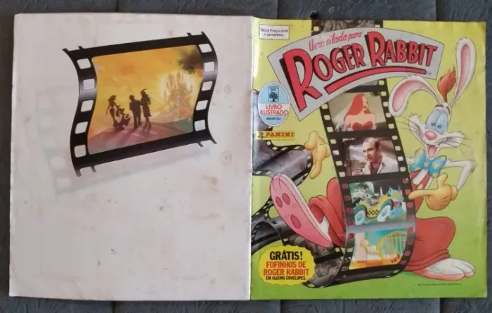 Álbum De Figurinhas Uma Cilada Para Roger Rabbit Incompleto 1988 Ed. Abril