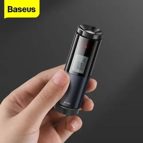 Bafômetro testador de álcool automático portátil com display, led e bip - Baseus