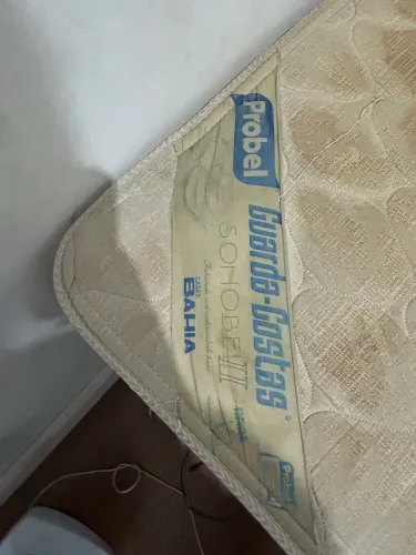 Cama box+Colchão solteiro de molas da Probel 