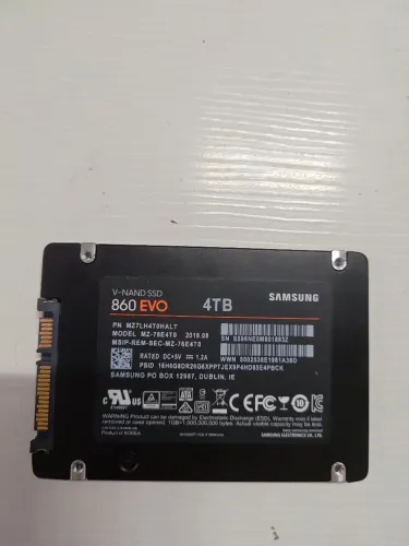 SSD SasmsunEvo 860 4TB (Aceito Cartão)
