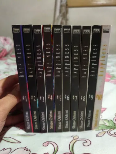 Coleção Mangá Hapiness completo 10 volumes 
