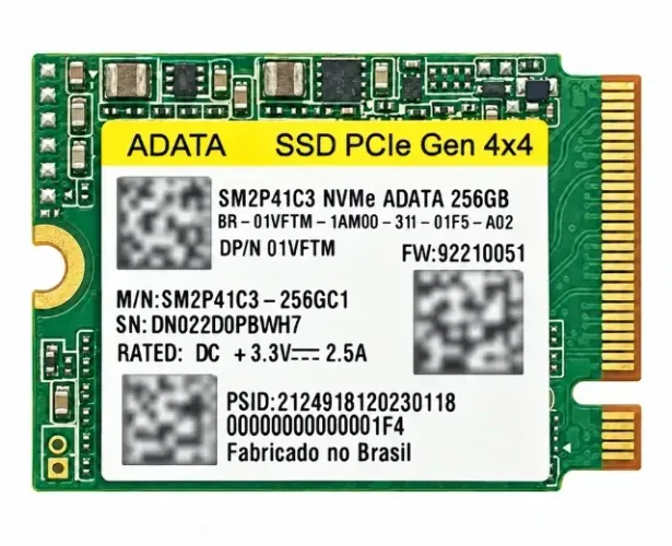 SSD ADATA 256GB M.2 2230 NVMe PCIe Gen4x4 SM2P41C3-256GC1 Semi Novo com Garantia