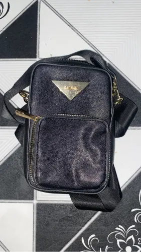 Bolsa Satinato Preta Original - Pouquíssimo Uso