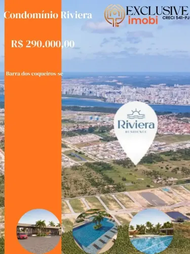 Lote à venda no RIVIERA RESIDENCE, OLHOS D'ÁGUA, Barra dos Coqueiros, SE