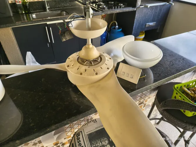 Ventilador Teto Alisei funcionando mas com barulho