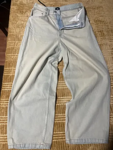Calça Superbaggy H&M Bege