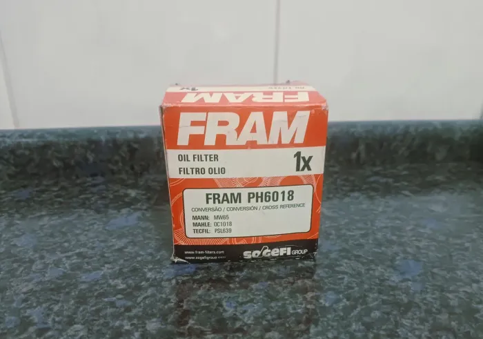 filtro de óleo fram ph-6018 suzuki GSX750F, hayabusa, bandit, v-strom, srad etc
