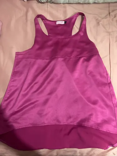 Blusa acetinada rosa - TAM P