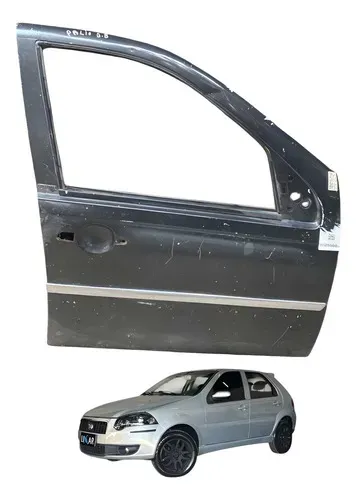 Porta Dianteira Direita Fiat Palio Elx 1.4 2008 A 2014 Dianteira Direita Preto
