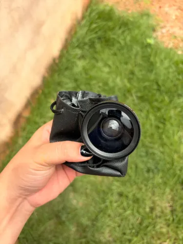 Lente fotográfica de aumenta 0,45