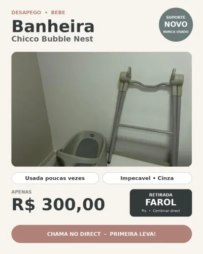 Banheira Chicco Bubble Nest
