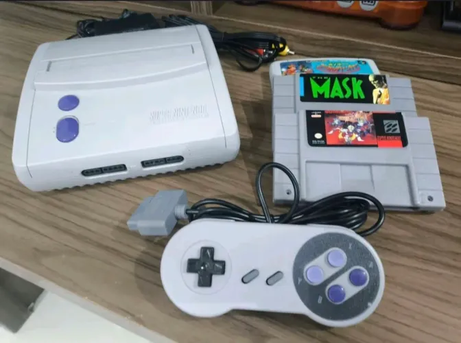 Super Nintendo com super Mario original