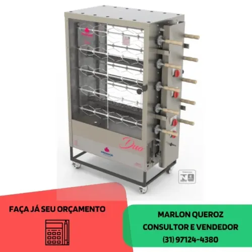 Assadeira de Frango 10 Espetos Progas Nova