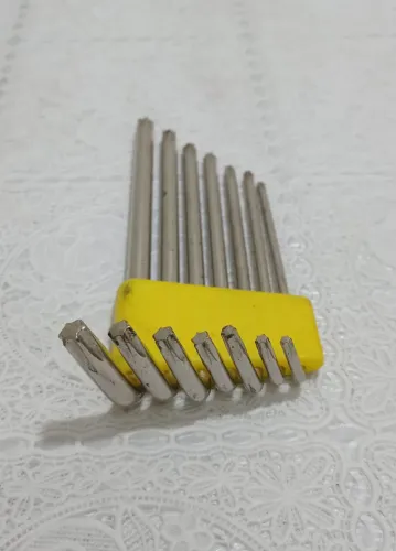 Jogo de chave Torks cromadas de T10 a T40 com 7 peças