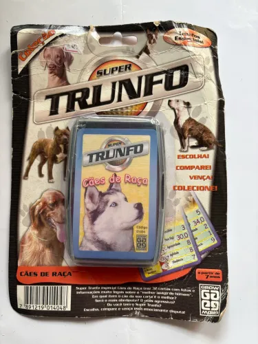 Jogo de Cartas Super Trunfo Cães de Raça Grow