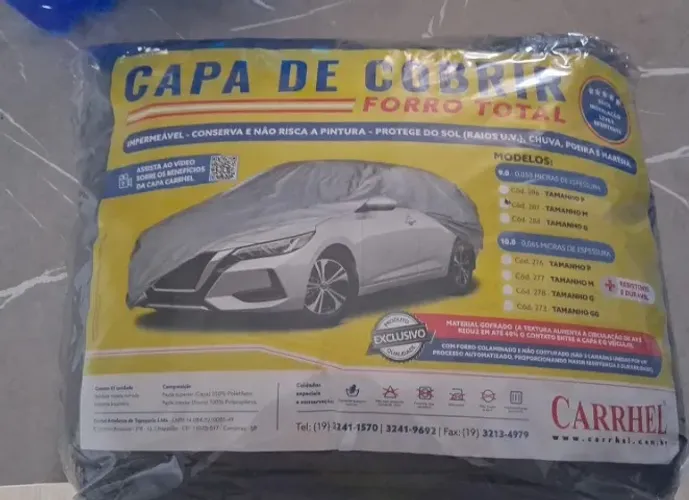 Capa para Cobrir Carro Forro Total Carrhel - Tamanho M - Nova