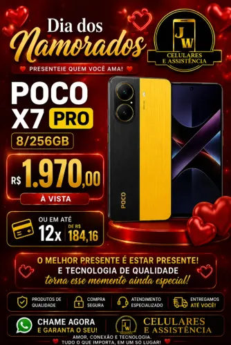 POCO X7 Pro 256GB | Gamer | 12x Sem Juros | Entrega RJ