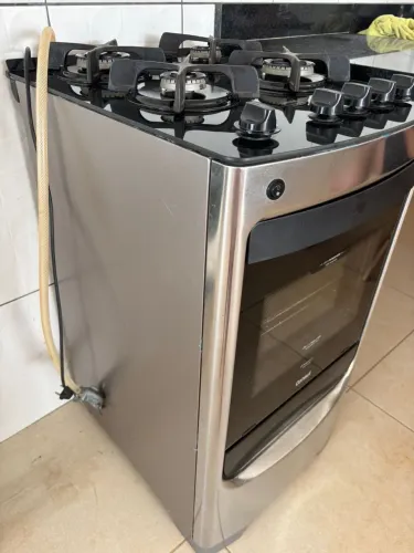 Fogão Consul 4 Bocas Inox Mesa de Vidro