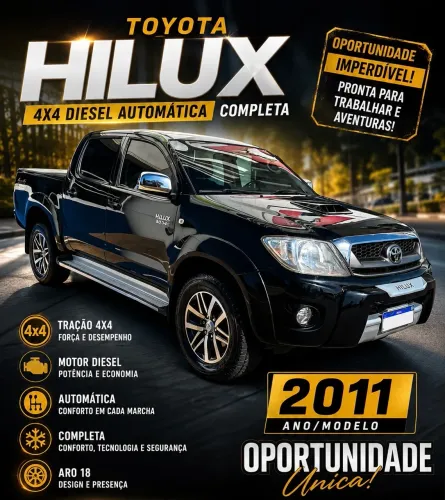 Toyota Hilux CD SRV D4-d 4X4 3.0 TDI Diesel AUT 2011