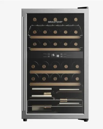 ADEGA BRASTEMP DUAL ZONE 33 GARRAFAS