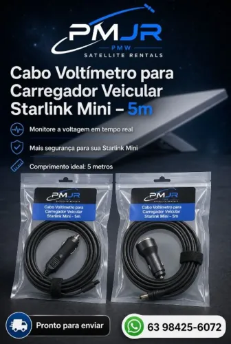 Cabo carregador Voltímetro 5M
