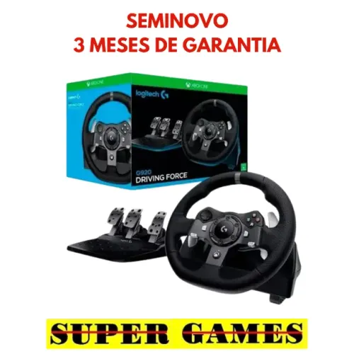 Volante Logitec G920 Xbox/PC, AceitamosTroca, Loja física desde 2004, Próx. ao metrô.