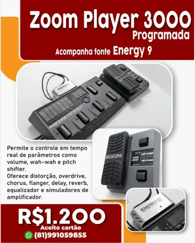 pedaleira zoom
