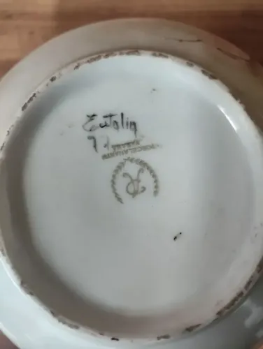 Vaso de Porcelana Vintage