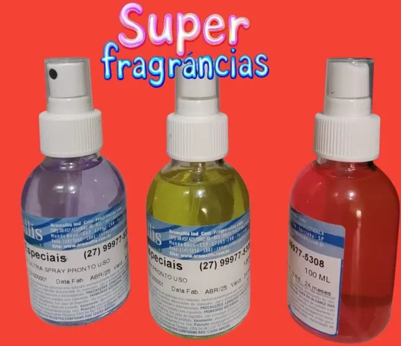 AROMATIZANTE KIT COM 3 FRASCOS  de 100 ml cada
