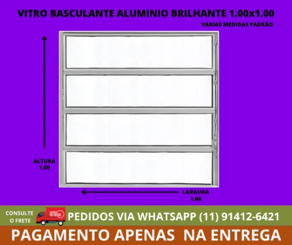 vitro mod 33 aluminio para cozinha - consulte frete