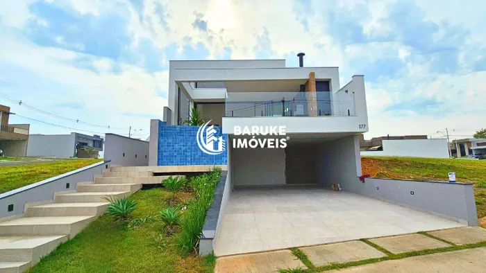 Casa Assobradada com vista pra Área verde com 3 suítes, escritório e piscina borda infinit