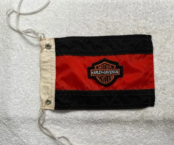 Bandeira Harley Davidson para haste na moto dupla face