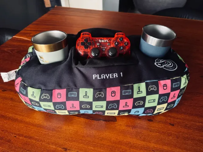 Almofada Porta Pipoca Gamer Player 1