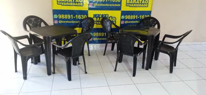 MEGA PROMOÇÃO DE JOGO DE MESA COM POLTRONAS NOBRE E MESA 72*72*72
