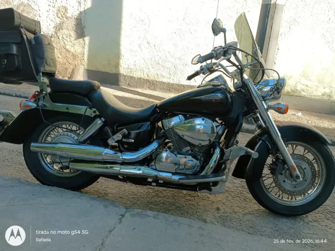 HONDA SHADOW 750 - COMPLETA, COM ALFORJES E ENCOSTO, PRONTA PARA VIAJAR! ?