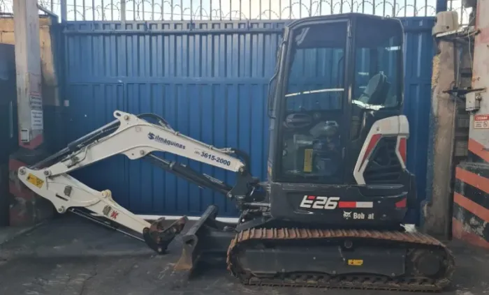Mini Escavadeira Bobcat Mod. E26 Ano 2023 386.3h Ar + Aço