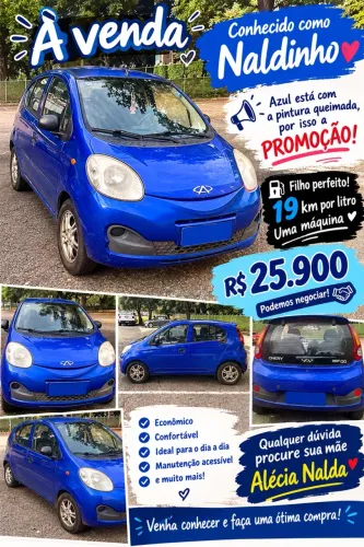Chery QQ 1.0 Look FL 12v/1.0 12V Flex 5P 2018
