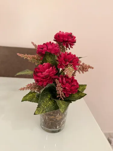 Jarro de flor de vidro