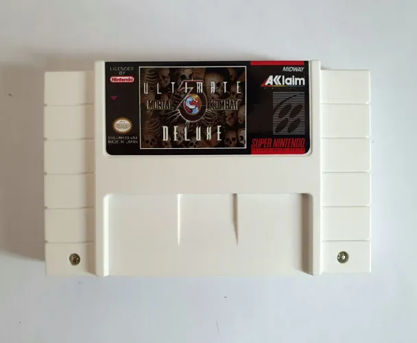 ULTIMATE MORTAL KOMBAT 3 DELUXE SNES SUPER NINTENDO A MELHOR MORTAL KOMBAT JOGO NOVO ZERO